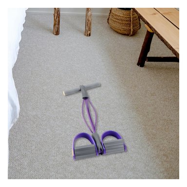 PACK4 BANDA ELASTICA PARA EJERCICIO EN MORADO Y PLOMO