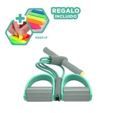 PACK6 LIGA TENSOR EN VERDE AGUA PLOMO Y+BANDERITAS ADHESIVAS