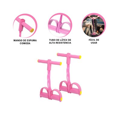 PACK2 LIGA RESISTENTE EN GYM ROSADO CLARO Y+REGALO STICKERS