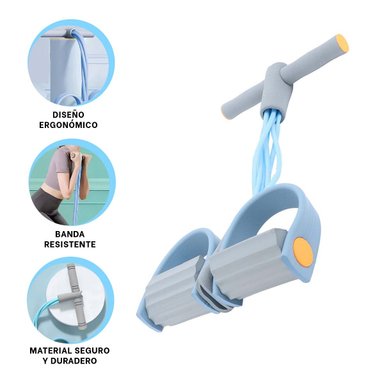 PACK2 BANDA DE FUERZA CELESTE CLARO PLOMO Y+LIGAS DE REGALO