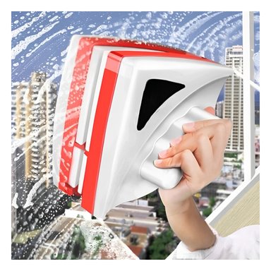 PACK4 LIMPIADOR PARA VENTANA CON IMAN ROJO Y+PAPEL DE REGALO