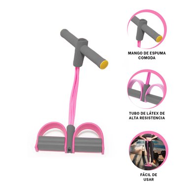 PACK2 BANDA DE ALTA RESISTENCIA EN ROSADO Y+LIGAS DE REGALO