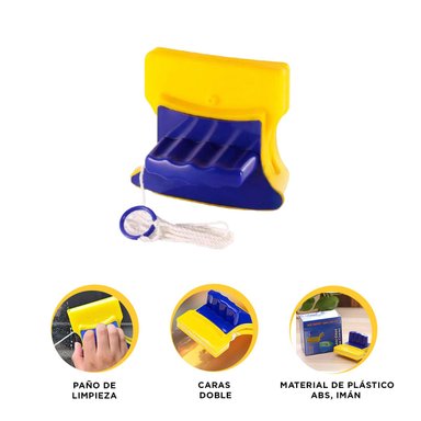 PACK2 LIMPIA CRISTALES EN AZUL AMARILLO Y+REGALO AGENDITA