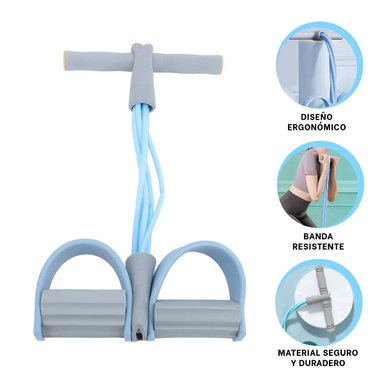 PACK2 LIGA ELASTICA EN CELESTE CLARO PLOMO Y+REGALO STICKERS