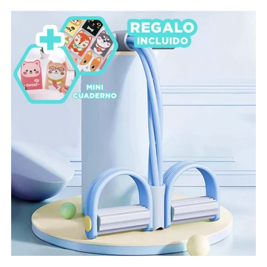 LIGA TENSORA DE EJERCITAR CELESTE Y PLOMO Y+REGALO AGENDITA