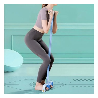 PACK4 BANDA TENSORA DE EJERCITAR CUERPO EN CELESTE PLOMO