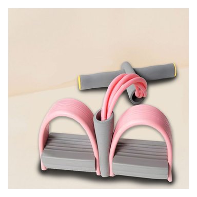 PACK4 BANDA ELASTICA PARA EJERCICIO EN ROSADO Y PLOMO