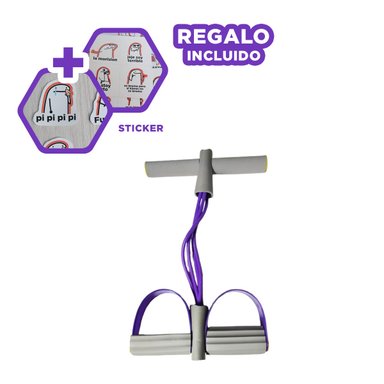 PACK12 BANDA PARA GYM EN MORADO Y PLOMO Y+REGALO STICKERS