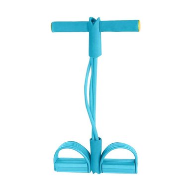 PACK2 CORREA TENSOR DE PEDAL CELESTE CLARO LIGERA Y DURADERA PARA FITNESS Y+REGALO STICKER - 2