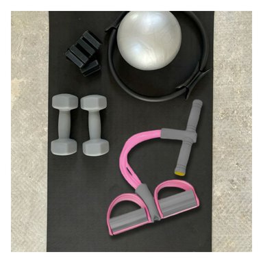 PACK4 CINTA ELASTICA DE DEPORTE ROSADO Y+LIGAS DE REGALO