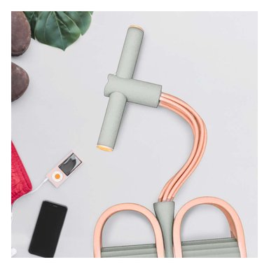 PACK4 BANDA TENSORA DE EJERCITAR CUERPO DURAZNO Y PLOMO