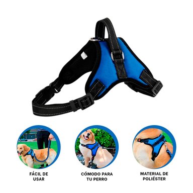 PACK4 CHALECO PECHERA DE TALLA M EN AZUL Y+LIGAS DE REGALO