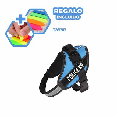 PACK12 CHALECO PARA PERROS CELESTE Y+BANDERITAS ADHESIVAS