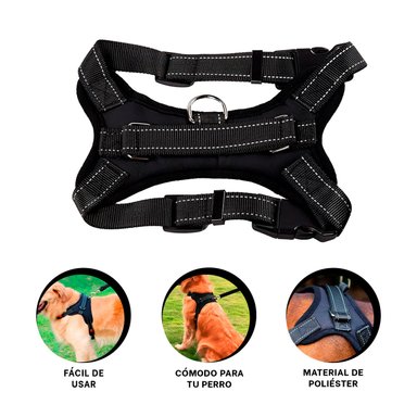 PACK4 CHALECO PECHERA DE TALLA M EN NEGRO Y+LIGAS DE REGALO