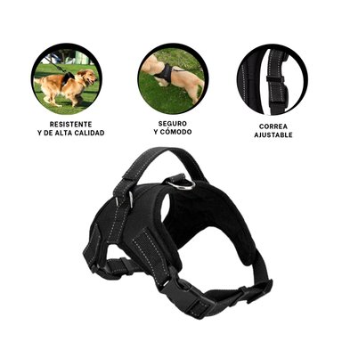 PACK4 PECHERA AJUSTABLE CON FORMA H EN MODELO NEGRO