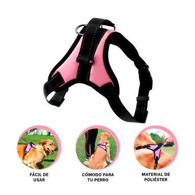 PACK2 ARNES PARA PERROS TALLA S EN ROSADO Y+REGALO STICKERS