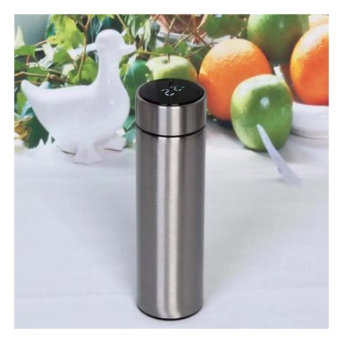 PACK6 VASO REUTILIZABLE DIGITAL 500 ML PLATEADO PRACTICO Y COMODO - 2