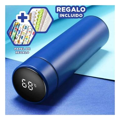 PACK6 BOTELLA CON INFUSOR PARA TE AZUL Y+PAPEL DE REGALO