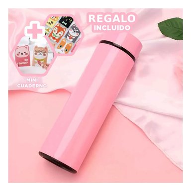 PACK6 TERMO DIGITAL DE 500 ML EN ROSADO Y+REGALO AGENDITA