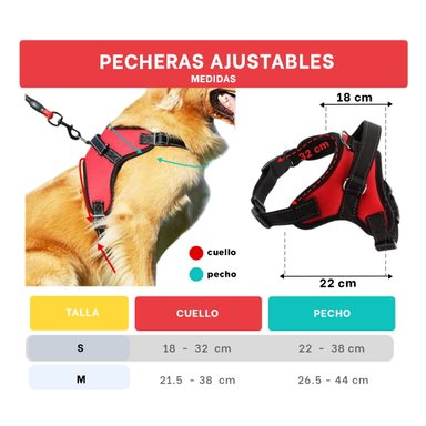 PACK2 ARNES SEGURO PARA PERROS EN ROJO Y+REGALO AGENDITA