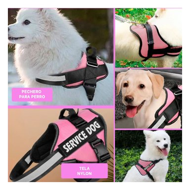 PACK4 CHALECO PENSADO PARA PERROS ROSADO Y+REGALO AGENDITA