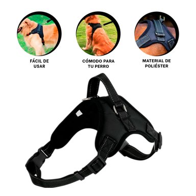 PACK4 CHALECO PARA PASEO EN NEGRO Y+BANDERITAS ADHESIVAS