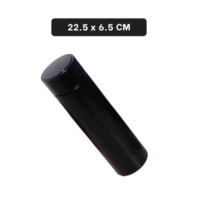 PACK2 TERMO CON PANTALLA DIGITAL PORTATIL DE 500 ML EN NEGRO