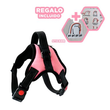 ARNES PARA PERROS TALLA S EN COLOR ROSADO Y+REGALO STICKERS