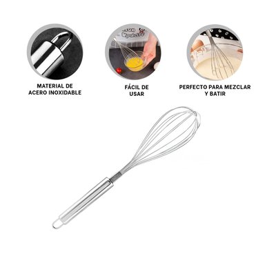 PACK2 MEZCLADORA MANUAL EN PLATEADO Y+LIGAS DE REGALO