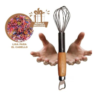 PACK12 MEZCLADORA DE MANO EN PLATEADO Y+LIGAS DE REGALO