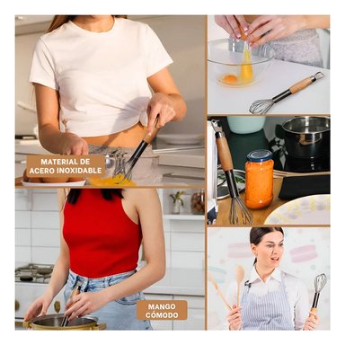 PACK4 MEZCLADORA MANUAL EN PLATEADO Y+REGALO AGENDITA