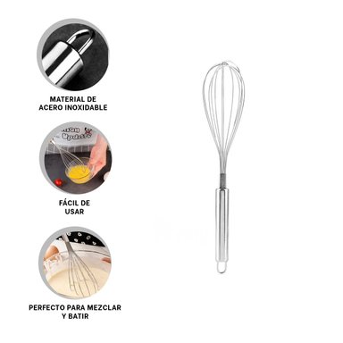 PACK2 BATIDORA INOXIDABLE EN PLATEADO Y+REGALO STICKERS