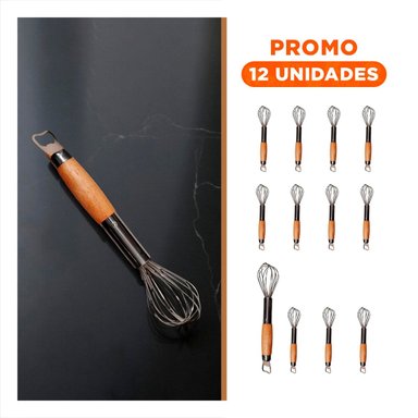 PACK12 MEZCLADOR PRÁCTICO DE ACERO INOXIDABLE CON DOBLE FUNCION Y+REGALO STICKER - 1