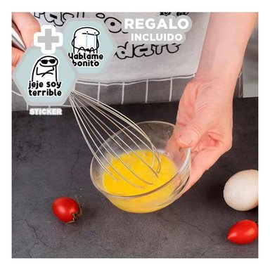 PACK12 MEZCLADORA PARA COCINA EN PLATEADO Y+REGALO STICKERS