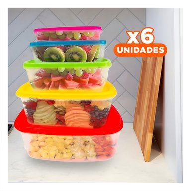 PACK6 ENVASE APILABLE PARA REFRIGERAR 5 PZ Y+REGALO STICKERS