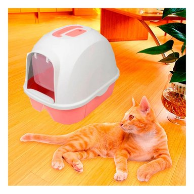 PACK4 URINARIO CERRADO PARA GATOS EN COLOR FUCSIA