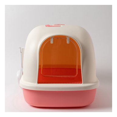 PACK4 CAJA DE ARENA CON BANDEJA DESLIZANTE EN COLOR ROJO