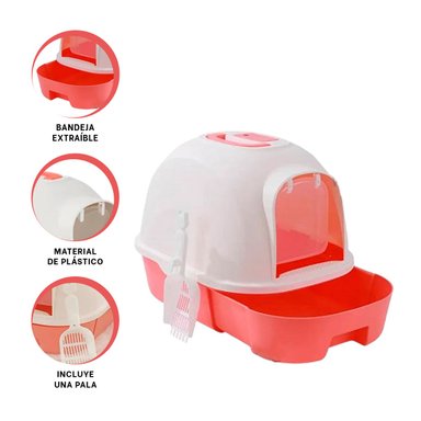 PACK2 CAJA DE ARENA CERRADA EN ROJO Y+LIGAS DE REGALO