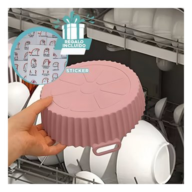 PACK6 CESTA PARA AIRFRYER DE 2PZA Y+REGALO STICKERS