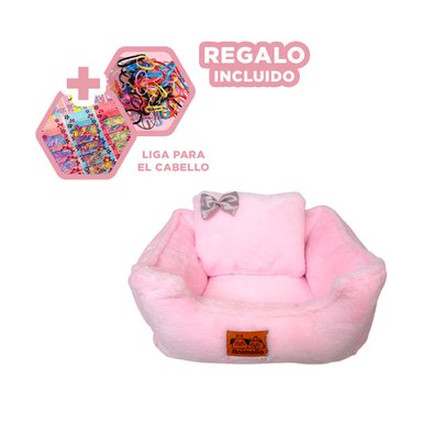 CAMASTRO DE PERROS EN ROSADO Y+REGALO LIGAS PARA PEINAR