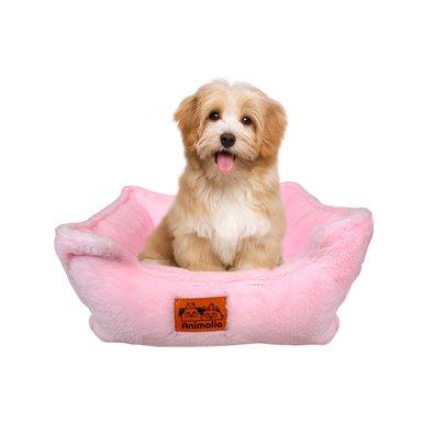 CAMASTRO PELUCHE PARA ANIMALES ROSADO Y+BANDERITAS ADHESIVAS - 2