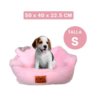 PACK6 CUNA CONFORTABLE CON ALMOHADA CENTRAL TALLA S ROSADO Y+REGALO STICKER - 4