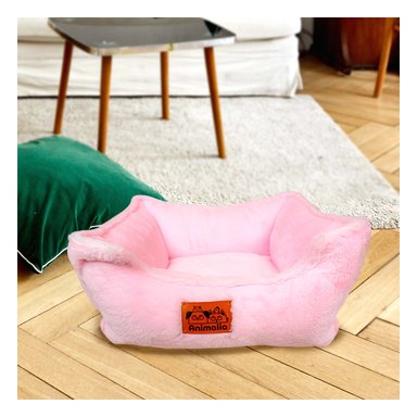 PACK2 CAMA RECTANGULAR EN M ROSADO Y+BANDERITAS ADHESIVAS