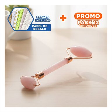 PACK12 KIT 1 DE RUTINA FACIAL CUARZO ROSADO MARMOLEADO PARA HOGAR Y+PAPEL REGALO - 1