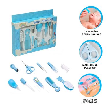 PACK4 KIT UTIL PARA LACTANTE EN AZUL Y+PAPEL DE REGALO