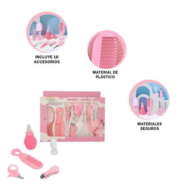 PACK4 KIT DINAMICO DE FACIL USO DE 10PZAS ROSADO