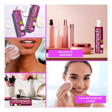 PACK4 DISCOS DESMAQUILLANTES PARA CARA 70U Y+REGALO STICKERS
