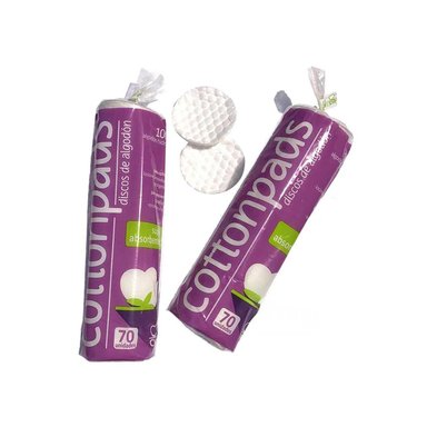 PACK2 DISCOS DESMAQUILLANTES PARA CARA 70U Y+PAPEL DE REGALO