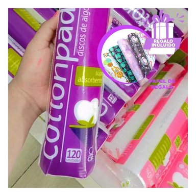 PACK12 ALMOHADILLA IRRITANTES ROSTRO 120U Y+PAPEL DE REGALO