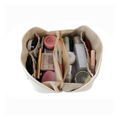 PACK2 NECESER DE MAQUILLAJE VIAJE ELEGANTE Y DINAMICO BLANCO